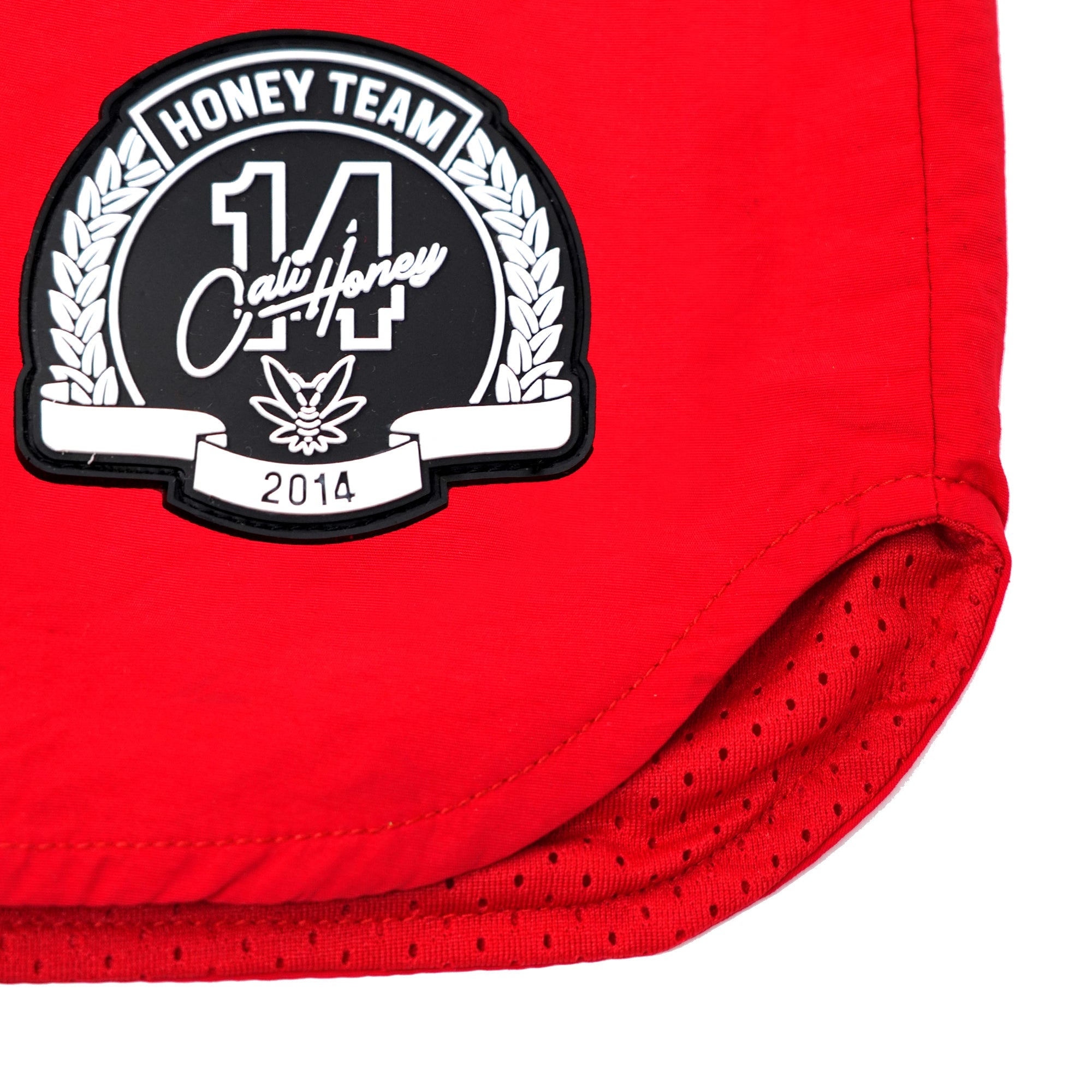 Cali Honey Red Big Logo Shorts