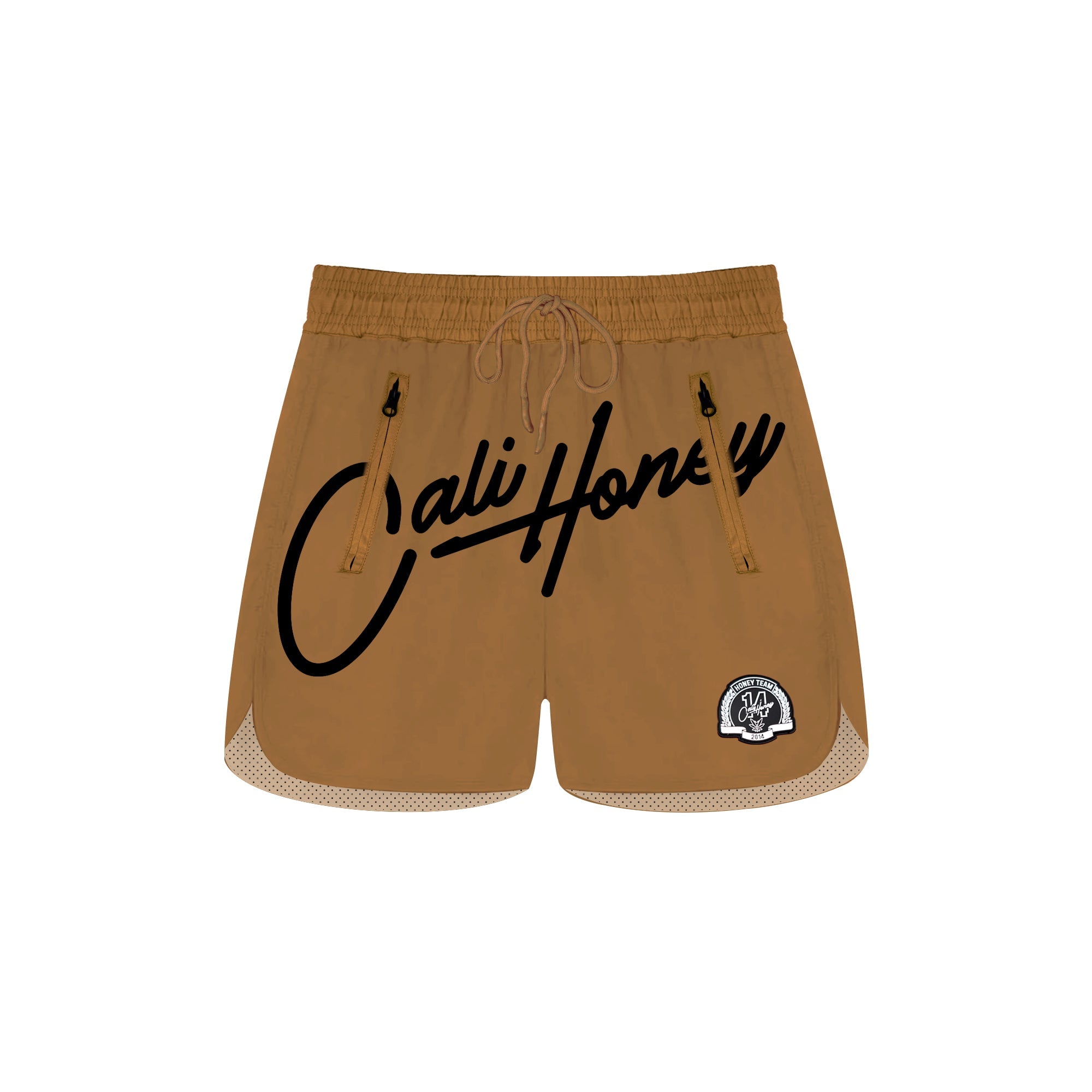 Cali Honey Tan Big Logo Shorts